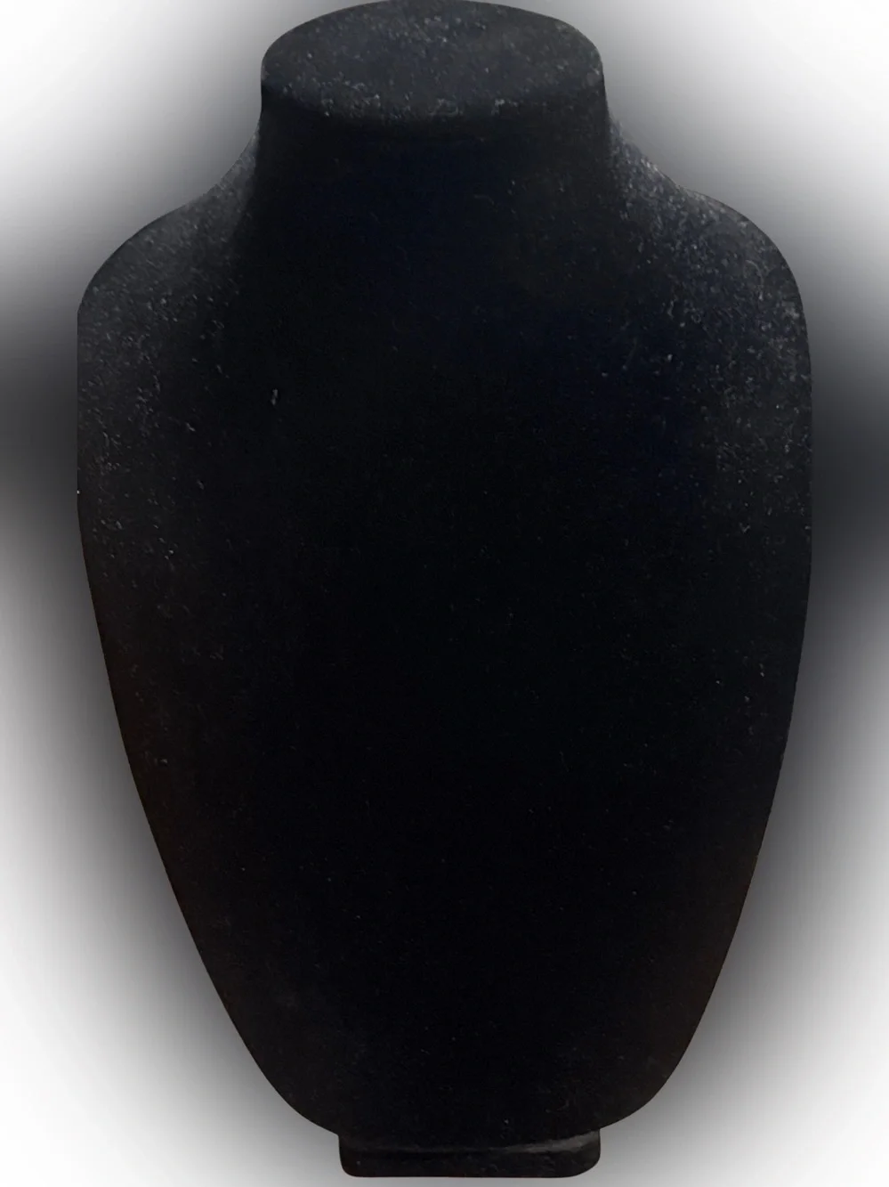 Black Velvet Necklace Display Bust - Women Accessories 11”x8”